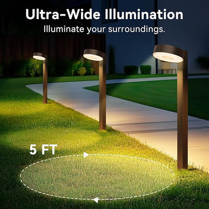 Sparkblaze 2 Pack Solar Pathway Lights Outdoor, LED Solar Path Lights with Warm White/Neutral White/Cold White, Solar Landscape Lighting for Yard, Garden, Lawn & Walkway.