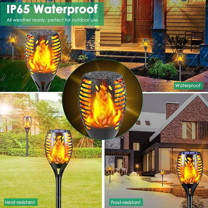 TomCare Solar Lights Outdoor Upgraded Bright Solar Pathway Lights for Path Lawn Patio Yard Walkway