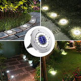 NFESOLAR 16 Pack Solar Lights Outdoor, 16 LEDs Bright Solar Ground Lights Outdoor Waterproof for Pathway Garden | Lumora