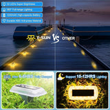 T-SUN Solar Deck Lights Outdoor Waterproof, Deck Lights Solar Powered, Driveway Marker Light for Fence Front Door | Lumora