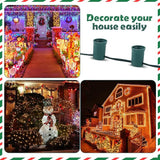 100 ft C9/e17 Ul Listed String Light Cord Wire Spool, Christmas C9 Light Wire Stringer Strand Set for Outdoor Patio | Lumora