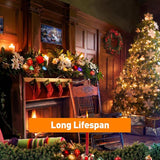 C7 Christmas Lights - 25FT Clear Multicolor LED Outdoor String Lights, Commercial Grade with 27 C7 Bulbs | Lumora
