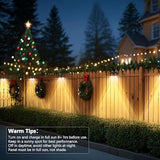 Brizled 12 Pack Solar Fence Lights, RGB + Warm White + Cool White Outdoor Solar Wall Lights, 11 Modes Color | Lumora