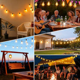 50FT Outdoor String Led Patio Lights 15M Outside Waterproof Light with ST38 Shatterproof Bulb Connectable Hanging | Lumora