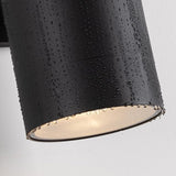 mirrea 14" Modern Outdoor Porch Light Patio Light in 2 Lights with Aluminum Cylinder and Tempered Glass Cover | Lumora