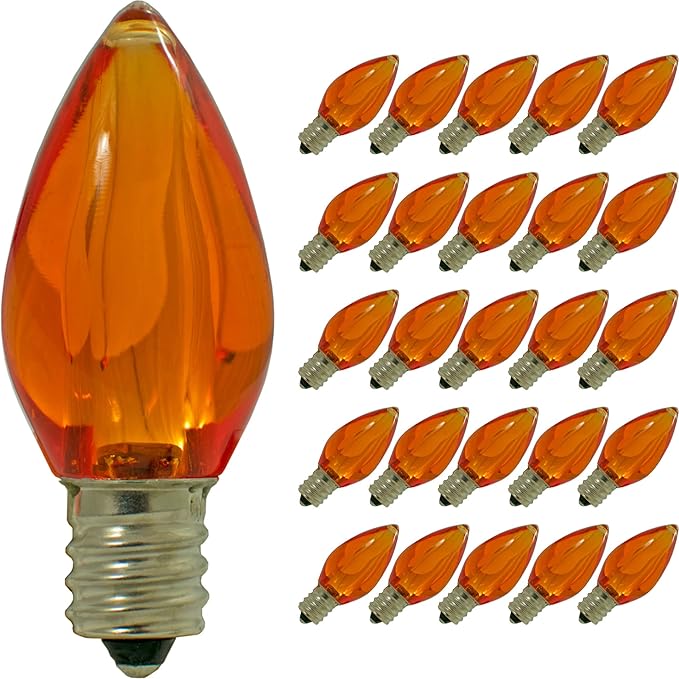 EST. LEE DISPLAY L D 1902 LED Christmas Outdoor Light Bulbs C7 C9 Twinkle Blinking Candelabra Style Replacement Box | Lumora