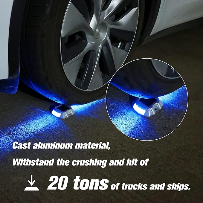 VOLISUN Solar Deck Lights Driveway Dock Lights, 8-Pack Led IP68 Waterproof Outdoor Warning Step Lights for Driveway | Lumora