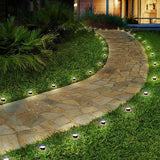 Solar Pathway Ground Lights 10 LED Solar String Ground Lights Solar Powered Inground Lights for Garden Lawn Walkway | Lumora