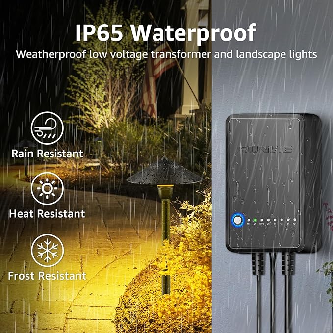 SUNVIE All-in-One RGBW Landscape Lighting Kit, 8 Pack Color Changing Low Voltage Landscape Lights with Connector | Lumora