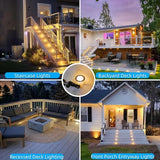 Recessed Deck Stair Lighting with Timer Photocell Sensor Transformer, Dimmable, Low Voltage LED Step Riser Lights | Lumora