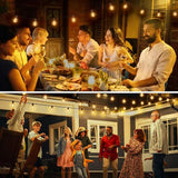 100 Feet G40 LED String Lights Outdoor Shatterproof Patio Lights with 52pcs Replaceable Globe Bulbs for Outside | Lumora