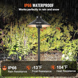 VEVOR 12 Pack Low Voltage Landscape Path Lights, 3W 210LM 12V-24VAC/DC Outdoor LED Pathway Lighting, 3000K Warm | Lumora