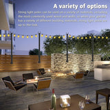 10 Pack 5Ft String Light Poles,Outside String Lights,Outdoor Light Poles,Metal Poles Stand for Patio,Backyard,Deck | Lumora