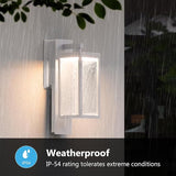 Outdoor Wall Sconce Light Exterior IP54 Waterproof LED Wall Light Fixture White Porch Light Outdoor Wall Mount Lamp | Lumora