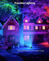 Ofuray Solar Spot Lights Outdoor, RGB Color Changing with 8 Lighting Modes, IP67 Waterproof Landscape Lights 9.8ft | Lumora