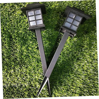 LIFKOME 4pcs Outdoor Solar Ground Lamps Solar Pathway Lights Garden Lights for Walkway Driveway Patio