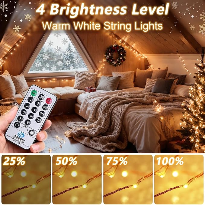 165Ft Ultra Long 500 LEDs String Lights Plug in, with Switch/Timer, Waterproof Dimmable - Decorative Outdoor Light | Lumora