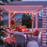 JMEXSUSS 200 LED Solar Rope Lights, 72ft IP 65 Outdoor Waterproof Christmas Lights With 8 Modes, Red and White for | Lumora
