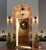 John Timberland Marseille Rustic Industrial Outdoor Wall Light Fixture Veranda Bronze Scroll 21 1/2" Champagne | Lumora