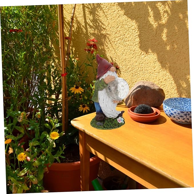 Outdoor Decorative Solar Garden Lights Resin Craft Landscape Light Solar Pathway Lamp