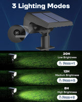 Kaxiida Solar Lights Outdoor Waterproof IP68, 3 Lighting Models Solar Powered Spot Lights Outdoor, 56LED Light Dusk | Lumora