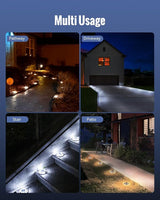 Solar Driveway Lights Dock Lights Waterproof 24 Pack, 2 Colors in 1 Outdoor LED Solar Deck Light, Solar Powered | Lumora