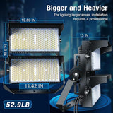 0-900W Led Stadium Lights, IP66 High Power Outdoor Sport Court Arena Light Pro-Grade High Mast Lighting with | Lumora