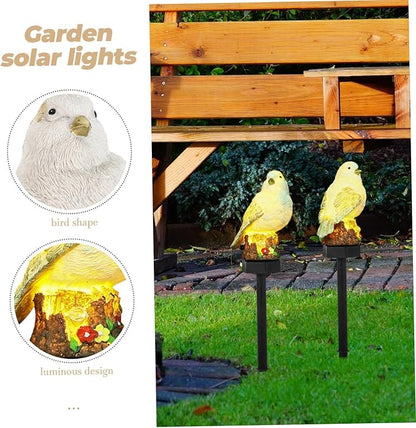 Solar Pathway Lights Led Stake Solar Lamp Bird Ornament for Garden Lawn and Decorations Easy to Install Random Designs