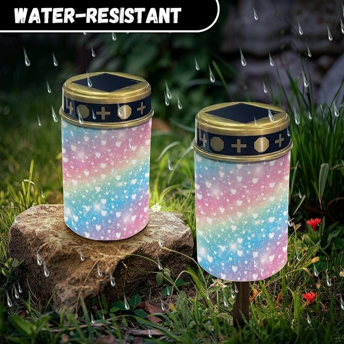 Rainbow Solar Lantern Outdoor Waterproof Solar Pathway Lights Garden Decoration for Yard Walkway Patio Path Solar | Lumora