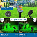 T-SUNUS Green Solar Spot Lights Christmas 9.8ft Cable Garden Landscape Spotlights Outdoor IP65 Waterproof Separated | Lumora