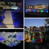 Solar Lights Outdoor,12 Pack Solar Garden Lights for Pathway,Yard,Deck,Lawn,Patio,Walkway,Driveway,Step（Blue） | Lumora