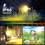20W Outdoor LED Landscape Lighting Spot Lights Outdoor 1880LM IP66 Waterproof Landscape Lights for Pathway Patio | Lumora