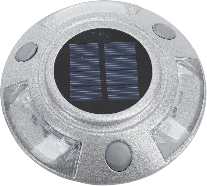 Driveway Dock Light, 800m Visible Distance Silver Solar Dock Light, Pathway Working Time Up to - Outdoor Deck Light | Lumora