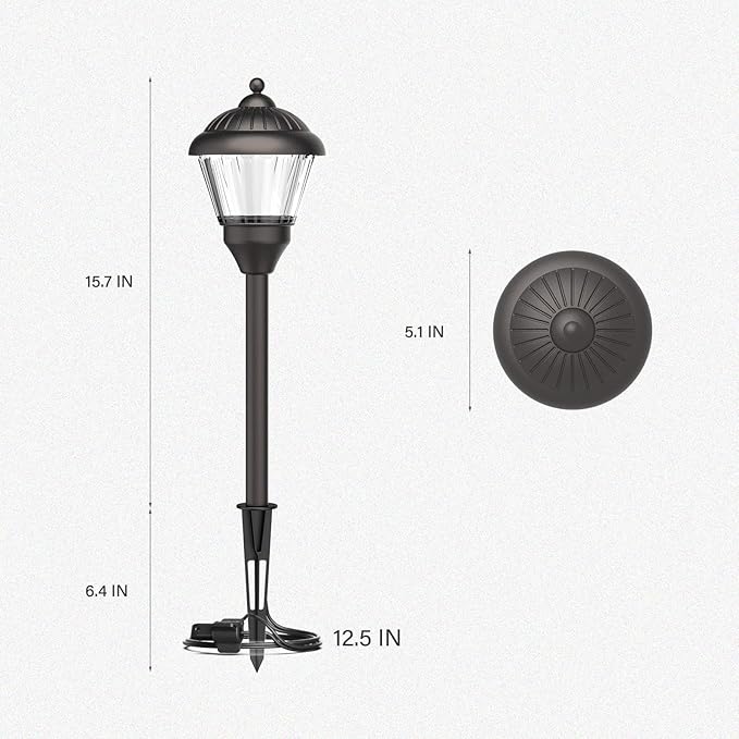 GOODSMANN Pathway Lights 1.5W LED 8PK Outdoor Low Voltage Landscape Lighting Kits 100Lumen Hardwired Path Lights | Lumora
