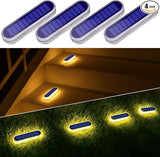 YiLaie Solar Step Lights Outdoor Waterproof, Warm White Solar Stair Lights Outdoor Solar Powered, Small Solar | Lumora