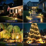 T-SUN Solar Lights Outdoor Waterproof IP65, 12 Pack LED Solar Spot Lights Color Changing IP65 Waterproof Smart Auto | Lumora