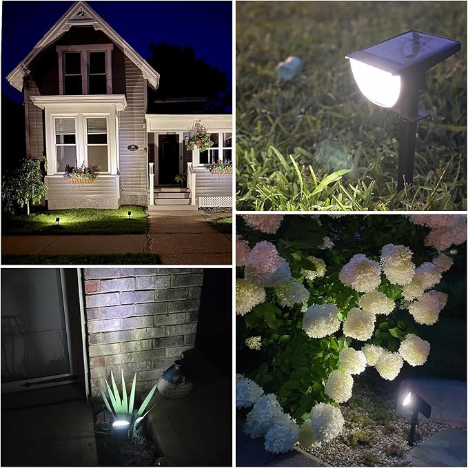Solar Lights Outdoor Waterproof IP65, Solar Powered 76 LED 3 Lighting Modes Solar Spot Lights Outdoor for Yard | Lumora