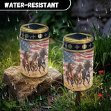 US Flag Horse Solar Lights Outdoor Garden Lights Waterproof Horse Pathway Lights Solar Powered Lantern Landscape | Lumora