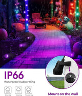 L LOHAS LED Halloween Orange and Purple Spotlights Outdoor, Auto On/Off 5W 120V Landscape Lighting for for House | Lumora