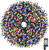 XTF2015 262FT 800 LED Christmas String Lights, Christmas Lights Plug 8 Modes Memory Function with Timer, UL | Lumora