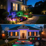 Energetic Colored Low Voltage Landscape Lights, 12W RGBW Spotlights, IP65 Waterproof Colorful Pathway Lights | Lumora