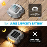 VOLISUN Solar Deck Lights Driveway Dock Lights, 4-Pack Led IP68 Waterproof Outdoor Warning Step Light for Driveway | Lumora