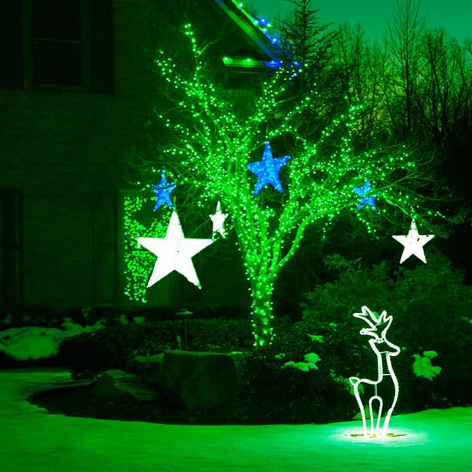 164Ft 500 LED Green St. Patrick's Day Lights, Waterproof 8 Twinkle with Memory Functions Green String Lights for | Lumora