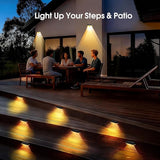 Solar Fence Lights Outdoor, 3 Modes 3000K/4000K/6000K Fence Lights Solar Powered for Outside, IP65 Waterproof, 60 | Lumora