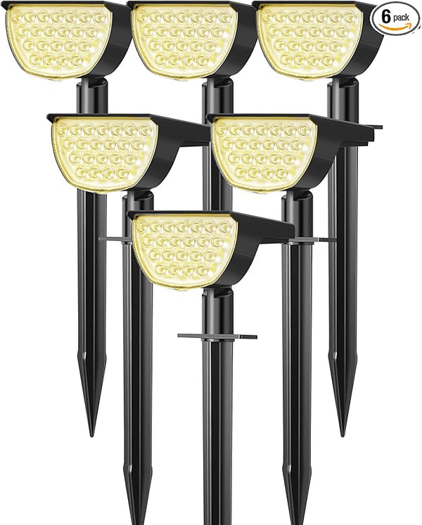 Solar Lights Outdoor Waterproof IP65, Solar Powered 76 LED 3 Lighting Modes Solar Spot Lights Outdoor for Yard | Lumora