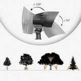 GOODSMANN Low Voltage Landscape Spotlights 5W LED Outdoor Floodlights 2700K Warm White Replaceable LED Outside | Lumora