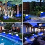 nipify 4 Pack Solar Spot Lights Outdoor, Solar Powered Waterproof Spotlight, Landscape Lighting for Outside Yard | Lumora