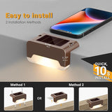 SOLPEX Solar Deck Lights, Solar Step Lights for Outside Waterproof Led Stair Light for Outdoor Fence, Balcony | Lumora