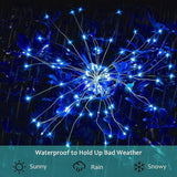 JJGoo Solar Firework Lights, 2 Pack 150 LEDs 2 Lighting Modes Solar Lights Outdoor Waterproof for Garden Patio | Lumora