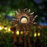 Solar Lights Outdoor Garden Decor Solar Powered Sun Lantern for Yard, Patio,Lawn or Pathway Sun Decorations Crackle | Lumora